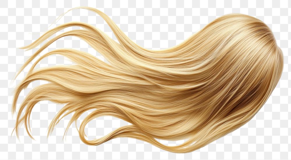 PNG Long flowing blonde hair