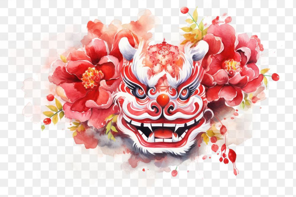 PNG Flower art chinese new year representation. 