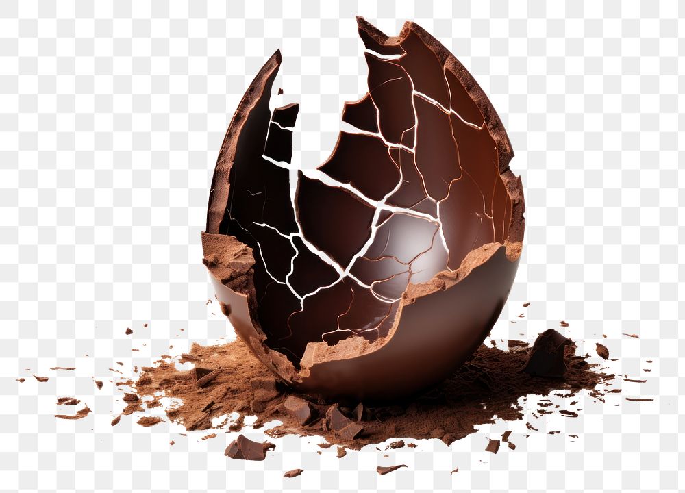 PNG Chocolate Easter egg chocolate broken 