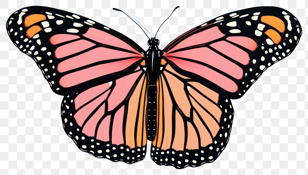 PNG Monarch butterfly cartoon monarch animal.