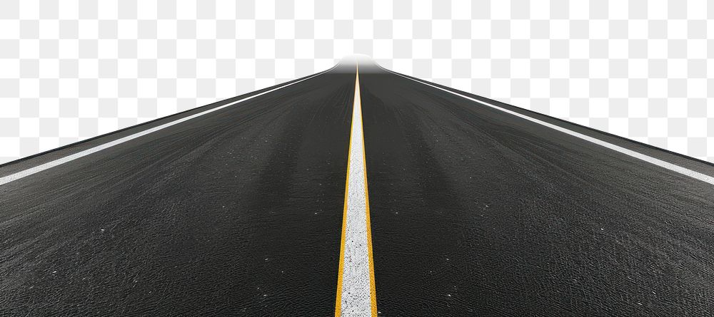 PNG Empty road 3d render with lines highway backgrounds asphalt.