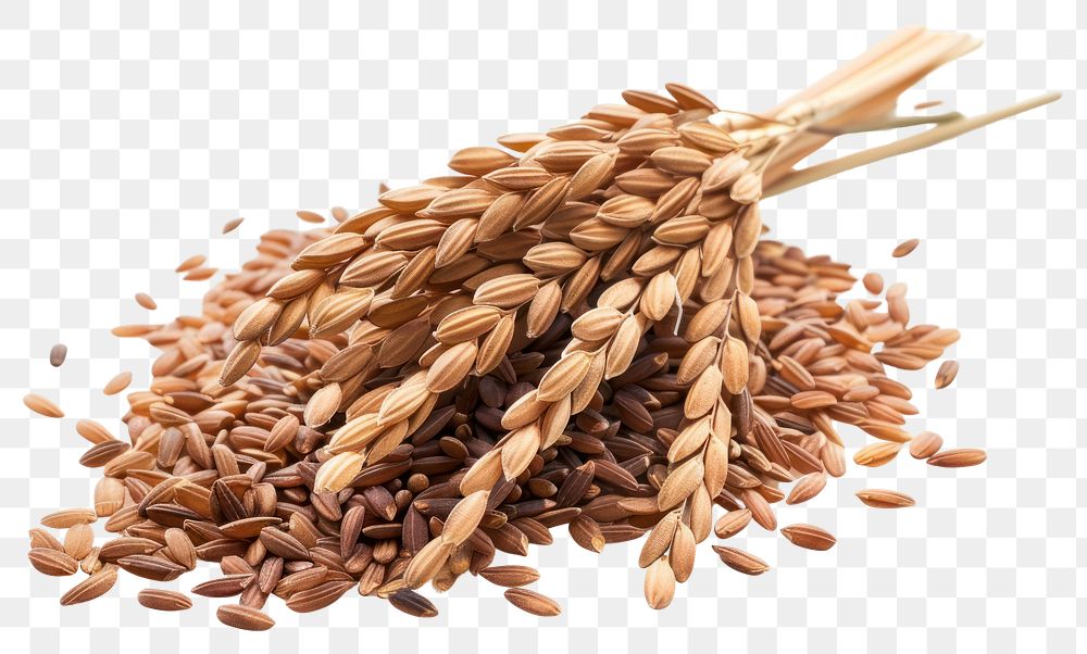 PNG Rice brown food seed.