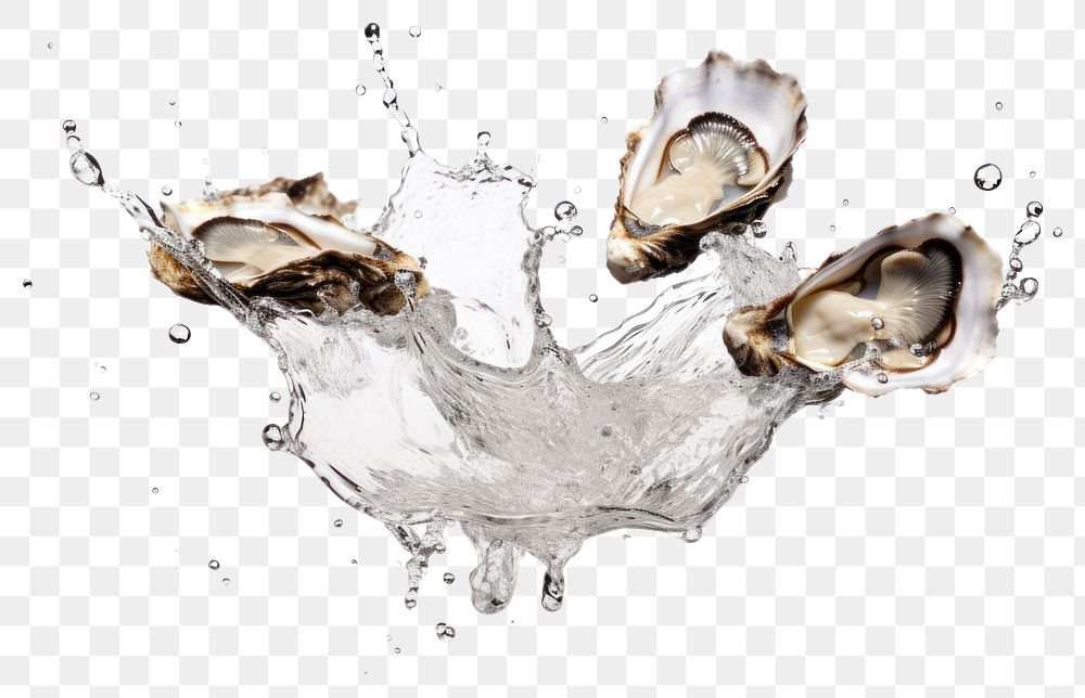 PNG Photo of flying oysters seafood animal fish.