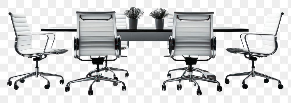 PNG Office furniture meeting chair. AI generated Image by rawpixel.