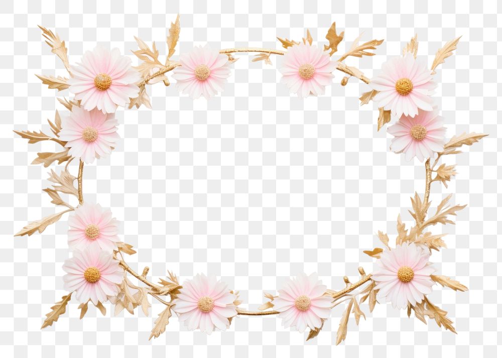 PNG Flower jewelry wreath petal.