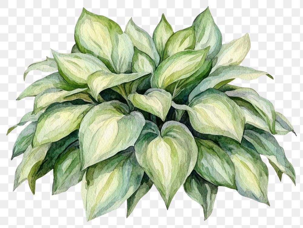 PNG Hostas bushes plant art Free PNG rawpixel