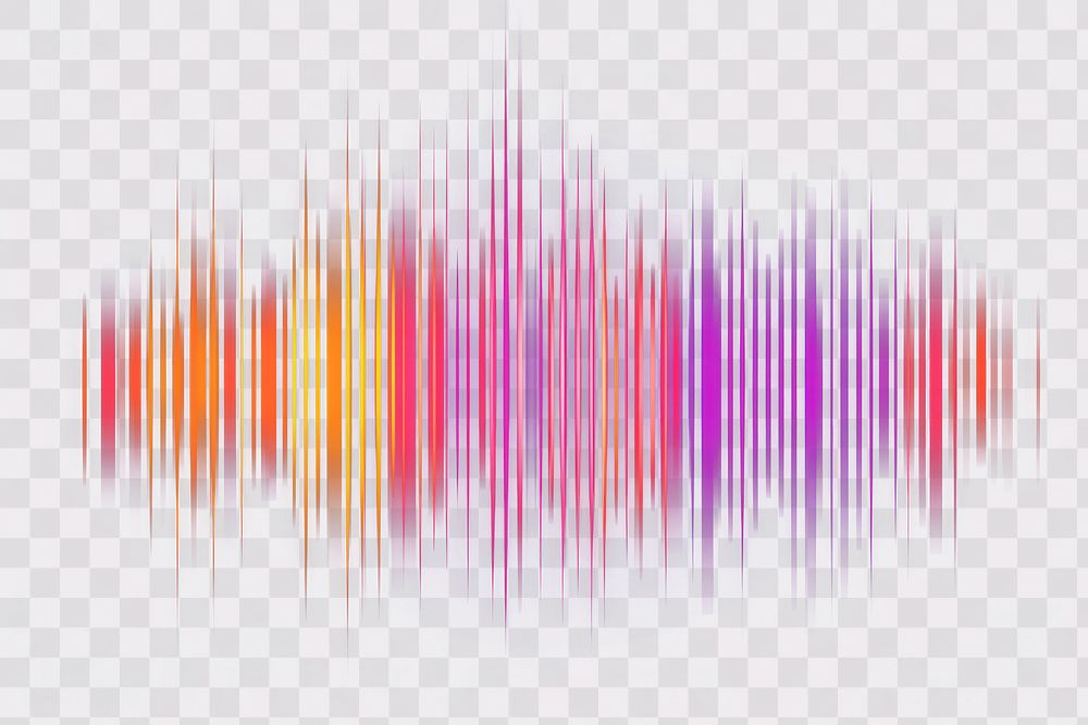 PNG Audio frequency purple art visualization.