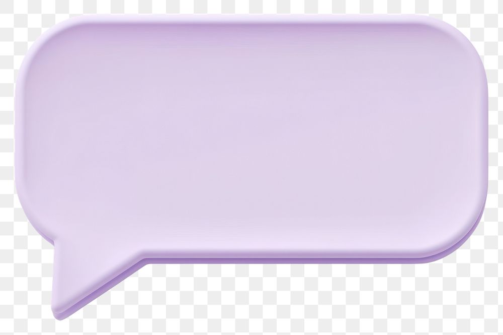 PNG Pastel purple speech bubble