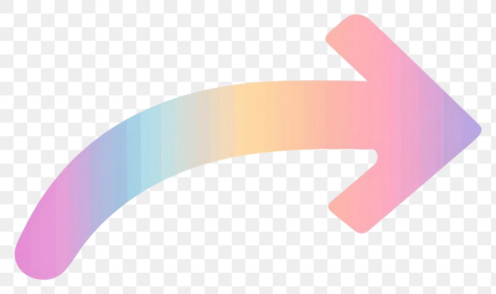 PNG Pastel gradient curve arrow appliance direction colorful.