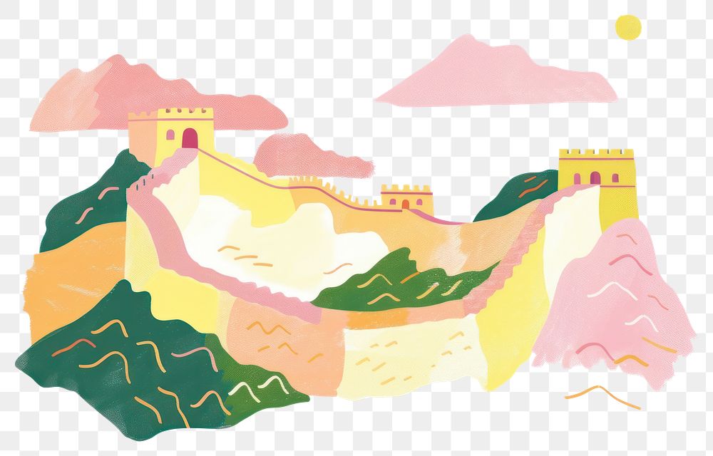 PNG Great Wall of China - China illustration china great.