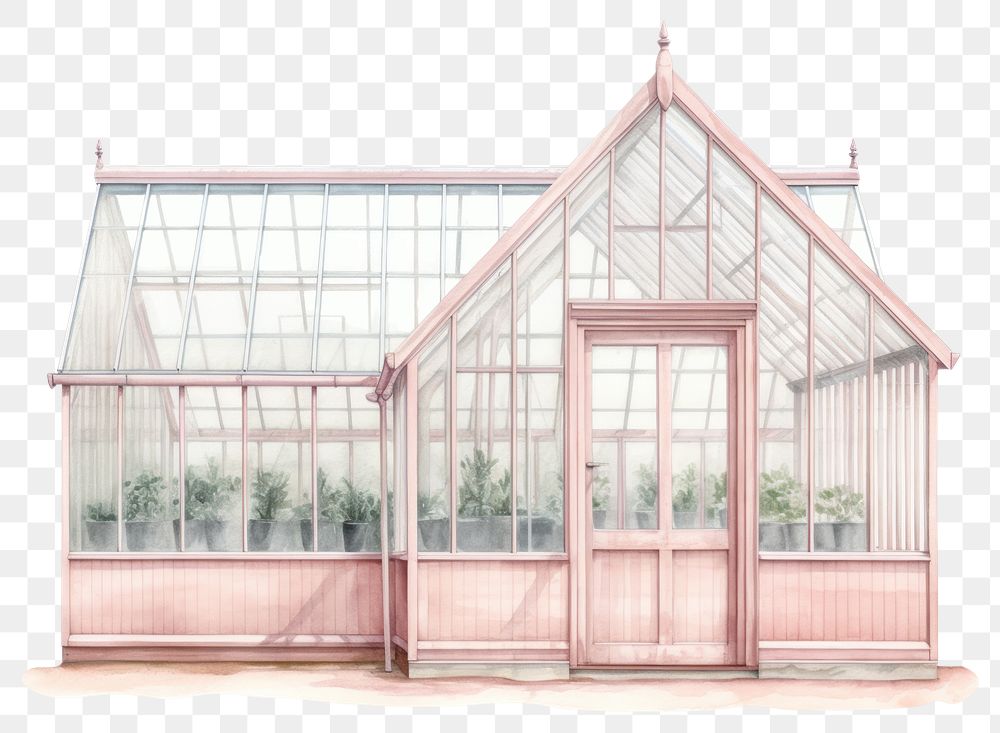 PNG Greenhouse outdoors drawing plant. 