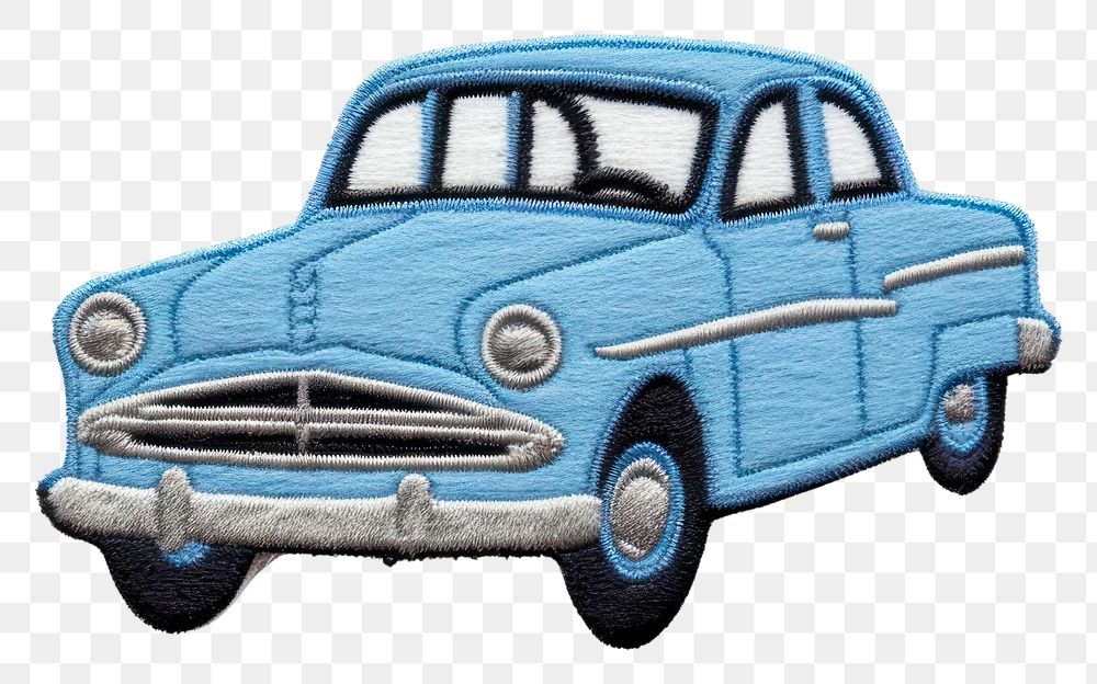 PNG Felt stickers of a single classic car transportation automobile vehicle.