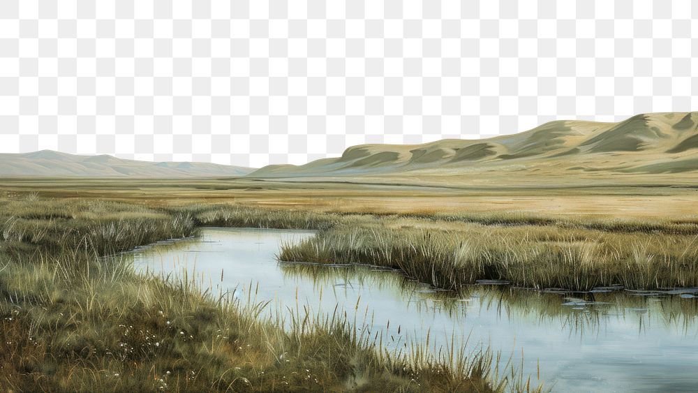 PNG Grass field borders inner mongolia illustration landscape outdoors.