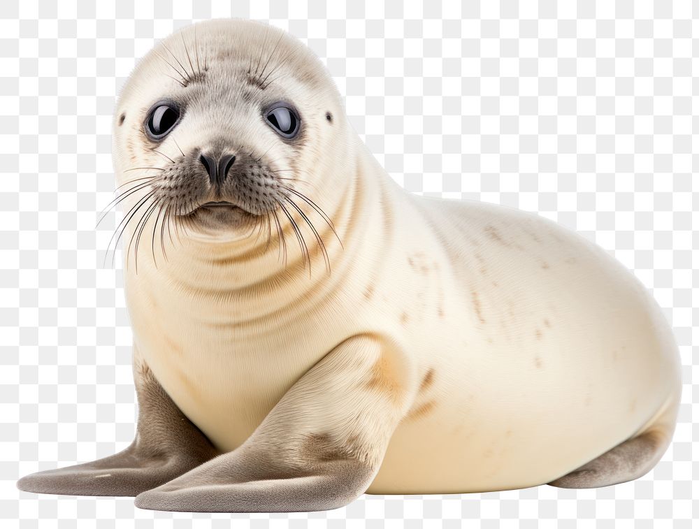 PNG Seal animal mammal white background. 