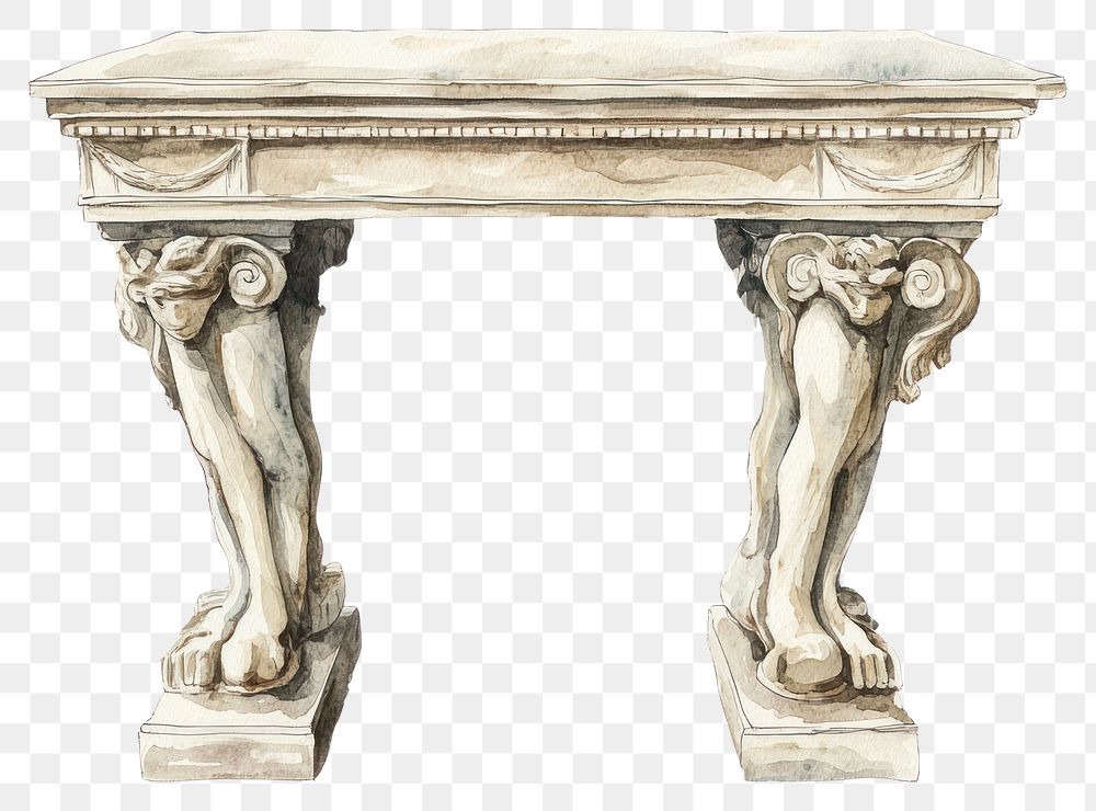 PNG An ancient greek table art furniture letterbox.