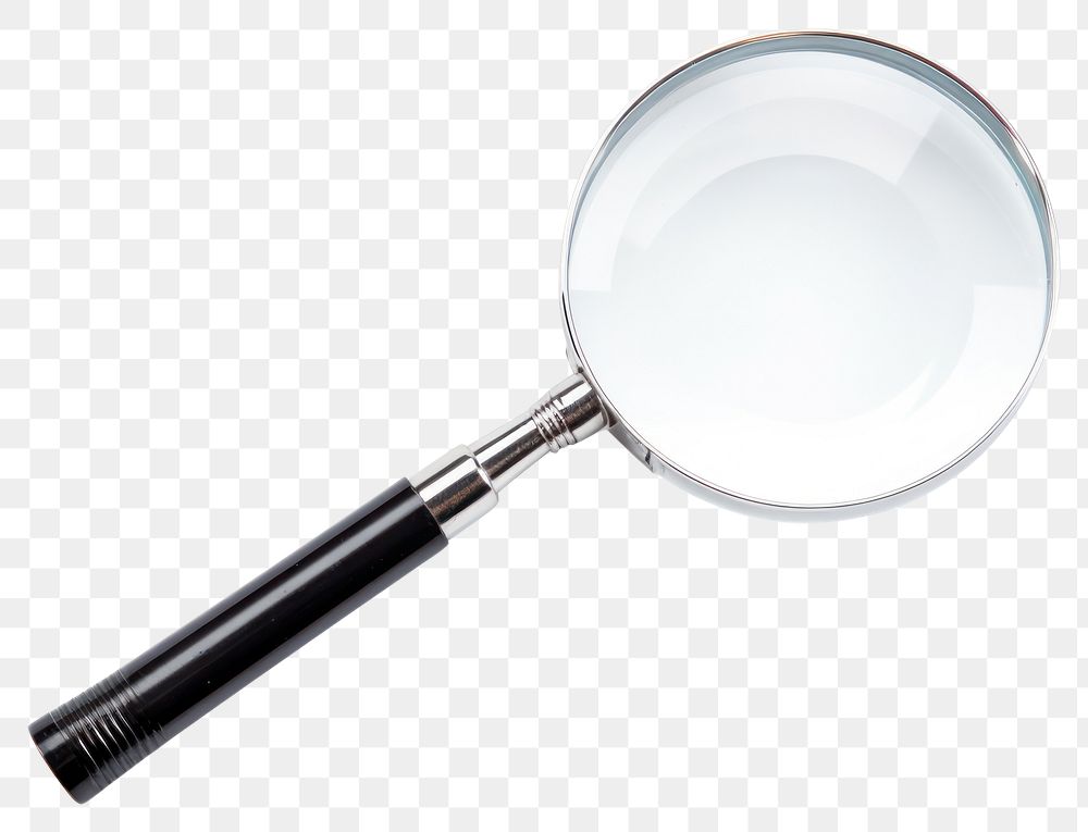 PNG Magnifying glass white background circle geometric shape. 