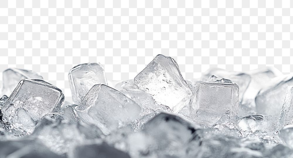 PNG Ice cubes background white white background.