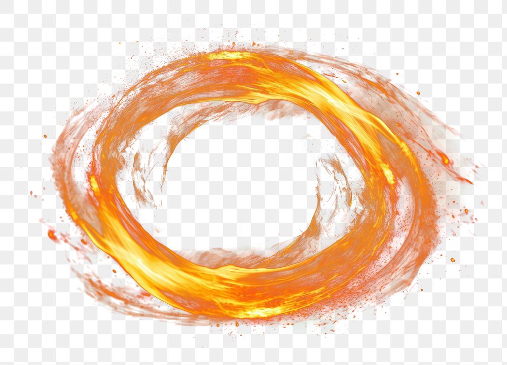 PNG Photo fire in spiral line burning pattern light.