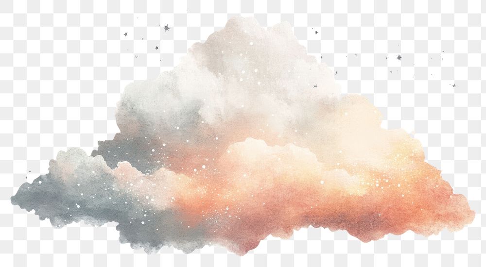 PNG Galaxy spiral illustration watercolor ethereal.