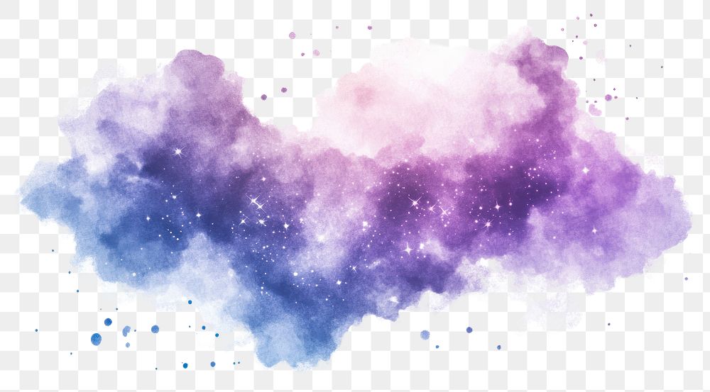 PNG Nebula glow watercolor background ethereal.