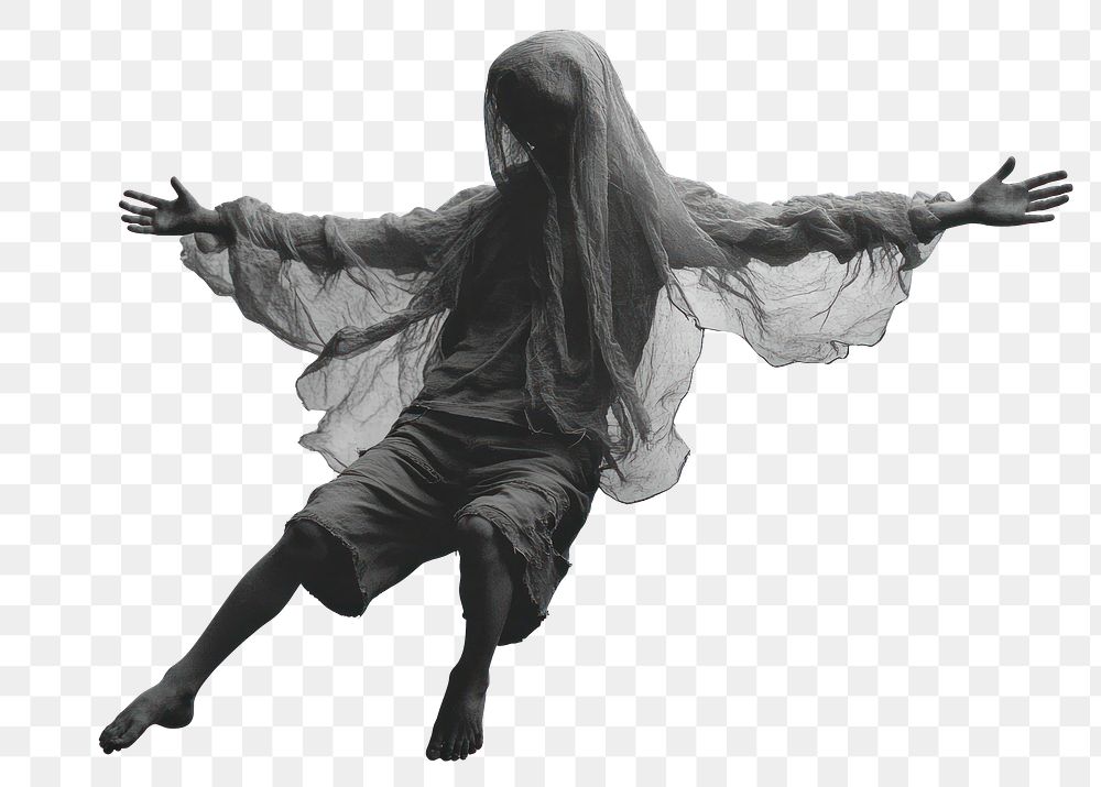 PNG Ghost floating ethereal shorts.