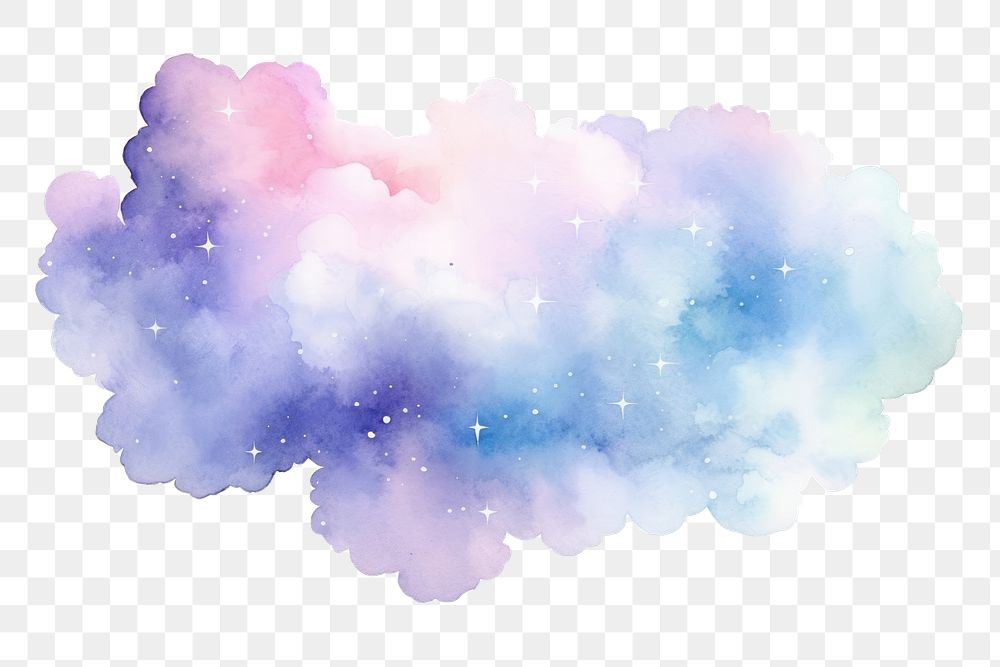 PNG Cloud Watercolor watercolor colors illustration.