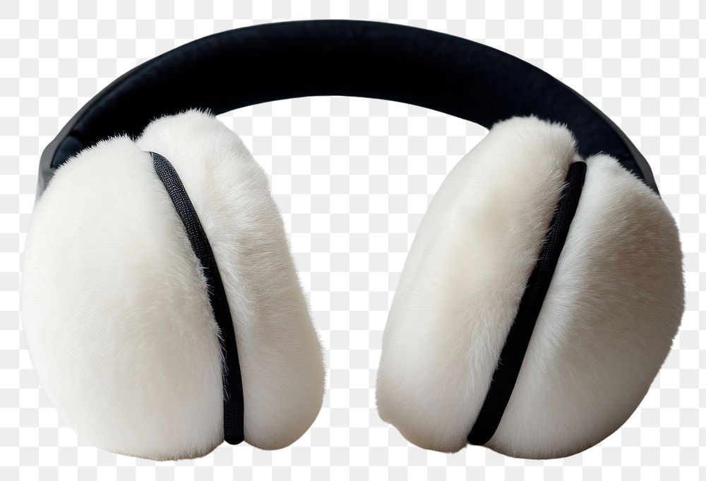 PNG White earmuffs for kids background white background electronics.