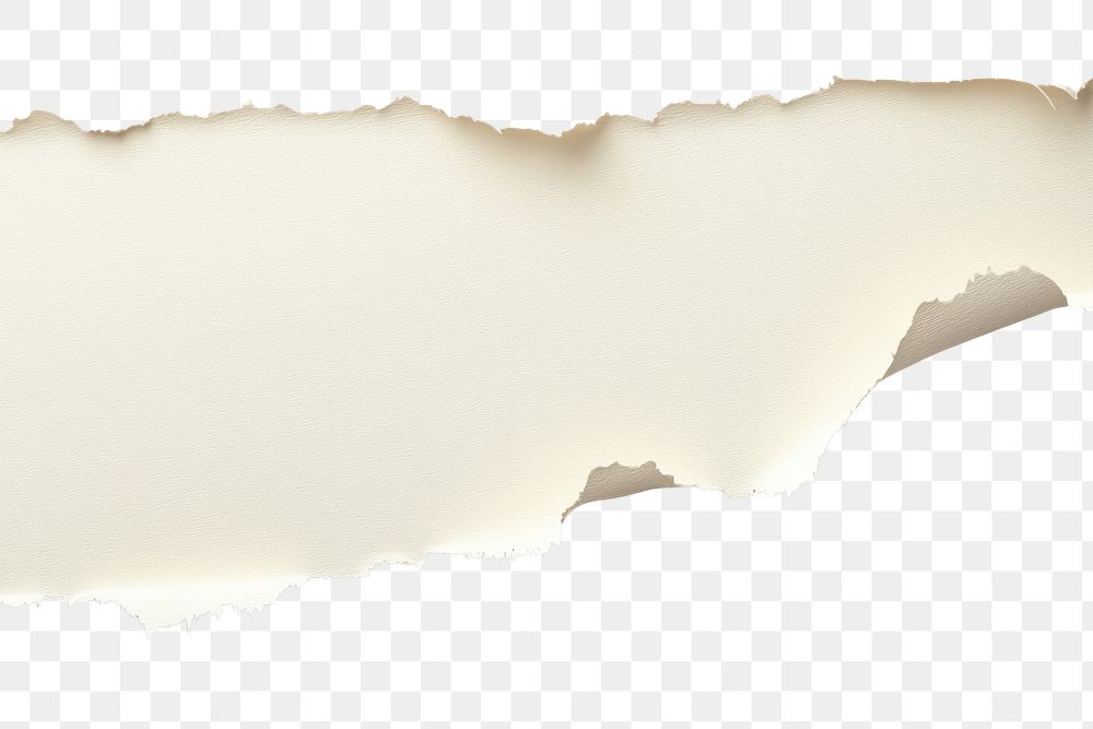 PNG White paper tear background texture ripped.