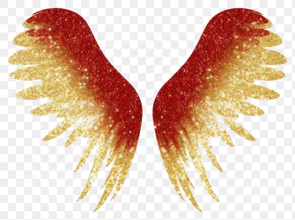 PNG Angel wing red white background.