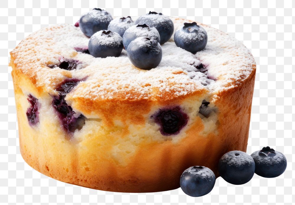 PNG Blueberry muffin cake dessert fruit food.