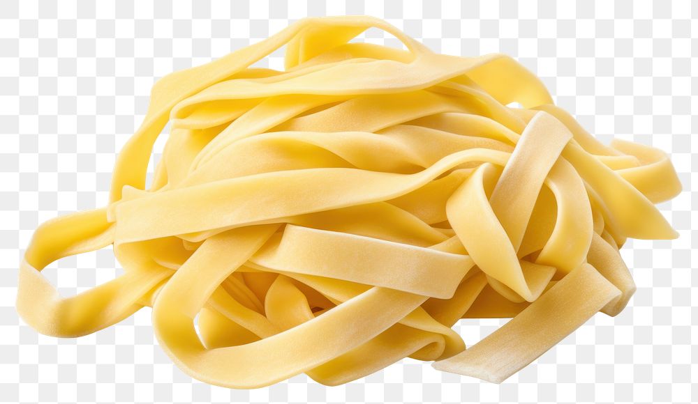 PNG Uncooked nest of tagliatelle pasta food  