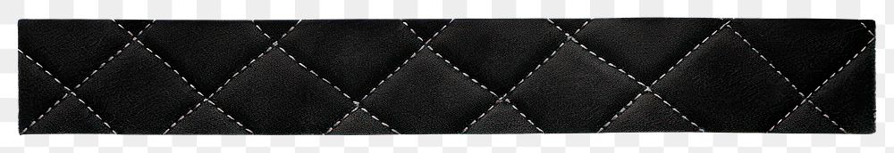 PNG Argyle pattern adhesive strip black belt white background.