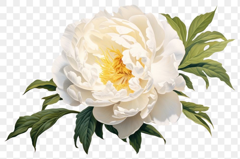 PNG Chinese white peony flower plant rose. 