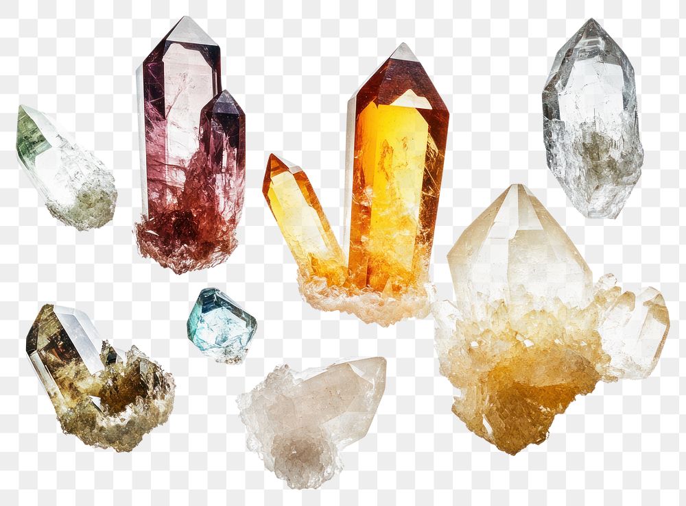 PNG Crystals gemstones minerals natural.