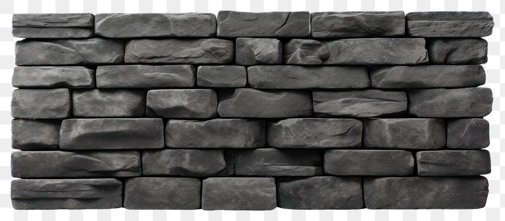 PNG Stone wall architecture black white background. 