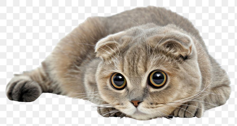 PNG Threaten baby scottish fold cat animal mammal kitten.