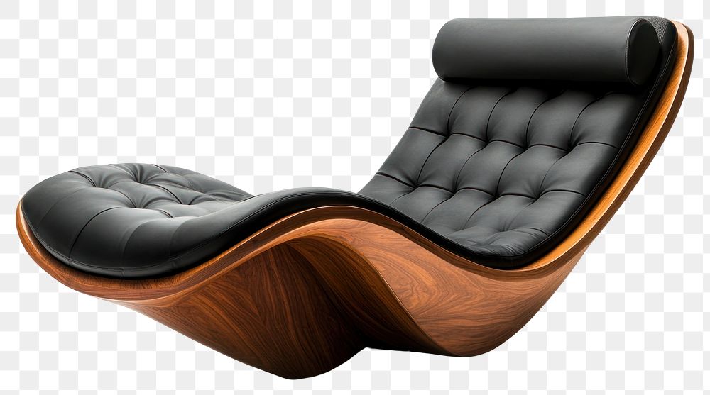 PNG Chaise lounge furniture modern wood.