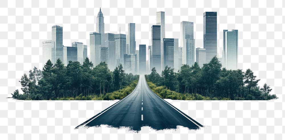PNG Modern cityscape highway architecture | Free PNG - rawpixel