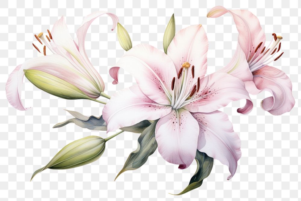 PNG Lily blossom flower plant.