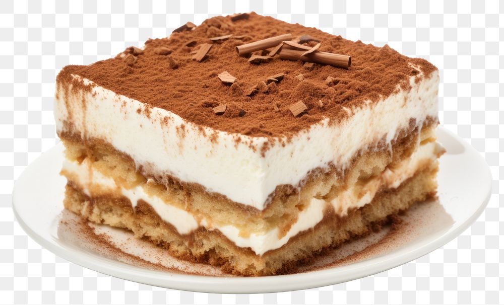 PNG Tiramisu dessert baked cream. 