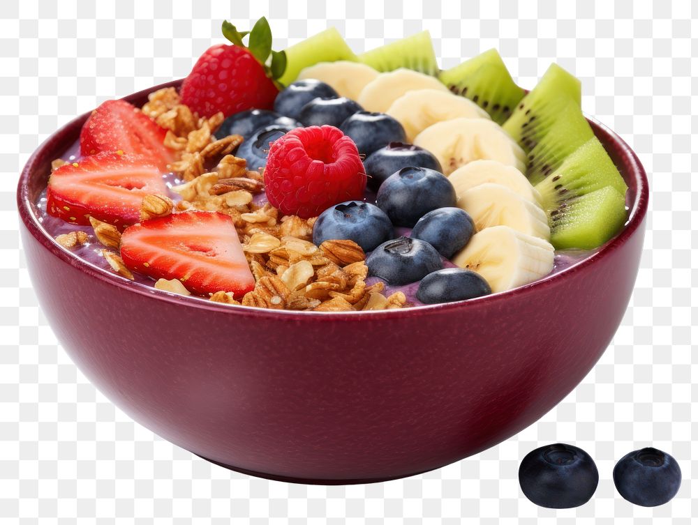 PNG Acai bowl blueberry fruit food. 