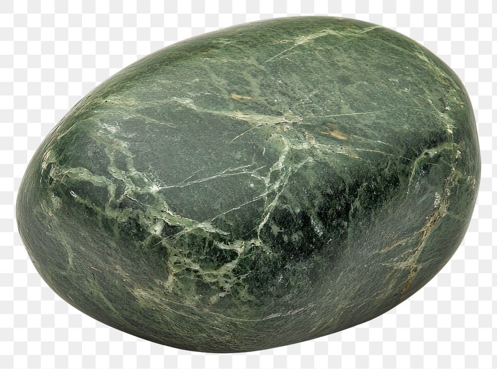 PNG An isolated heavy green stone rock accessories decorative.