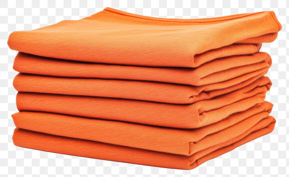 PNG Pile stack group of folded blank orange tee t shirt set essentials dynamite.