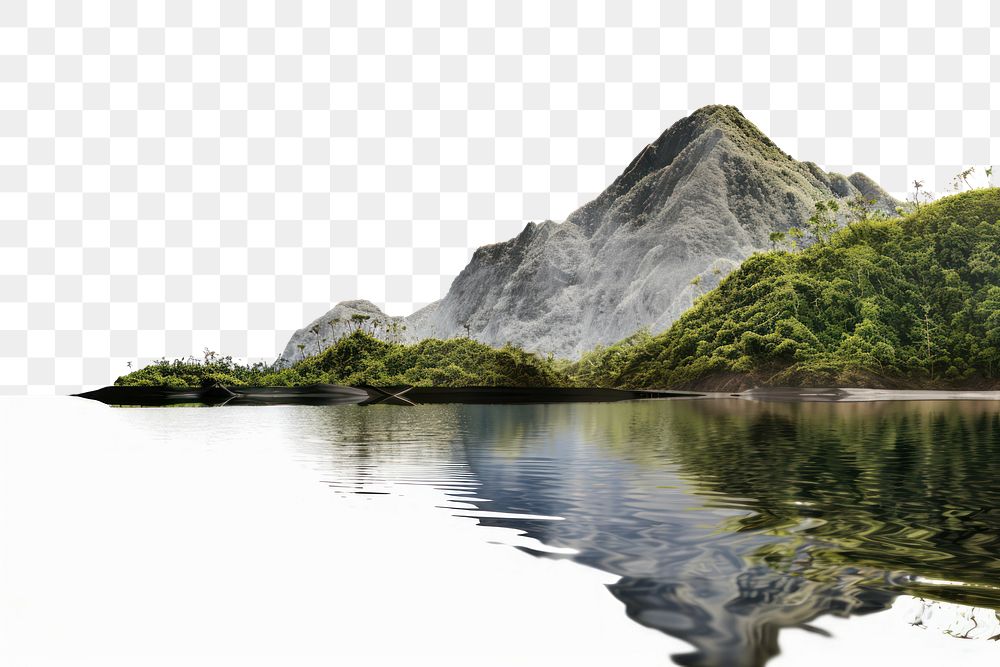 PNG Mountain and river landscape nature outdoors.