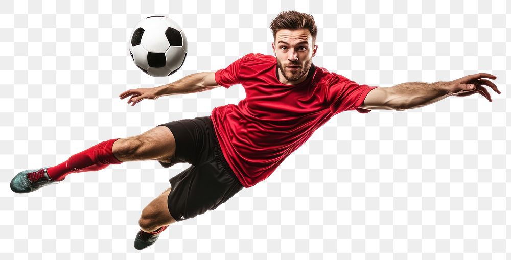 PNG Soccer player in action ball background football.