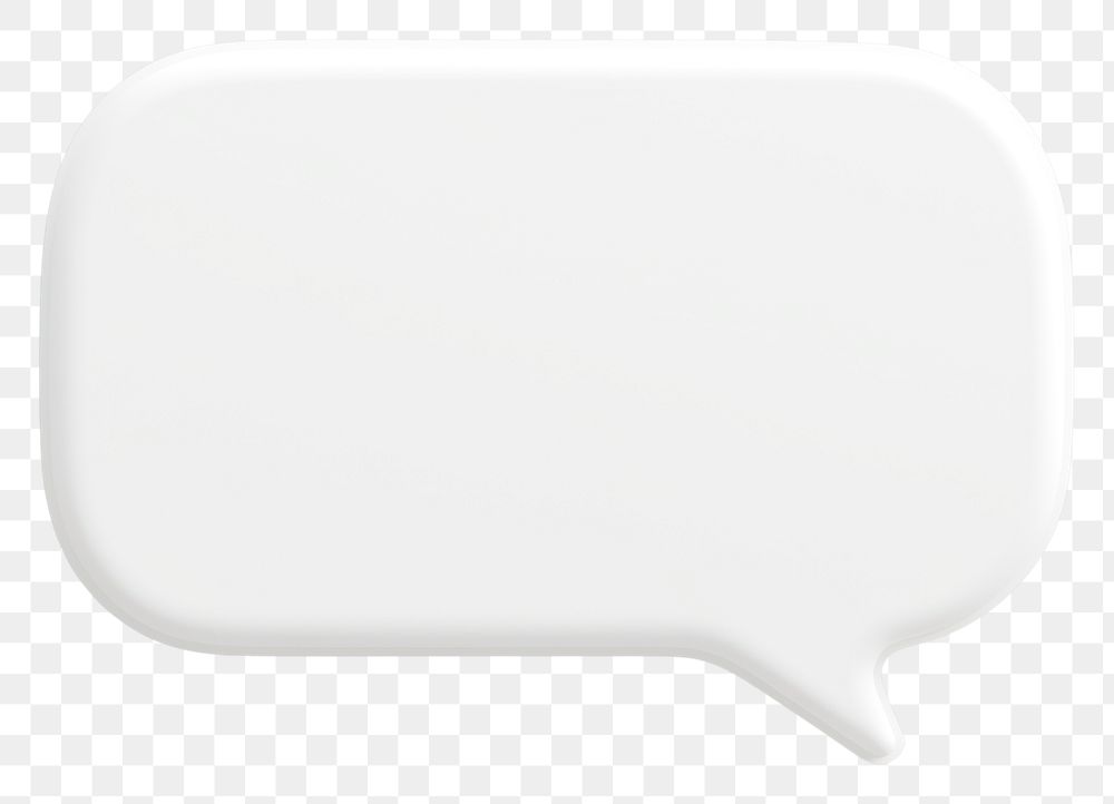 PNG Rounded Rectangle Outline white illustration speech.