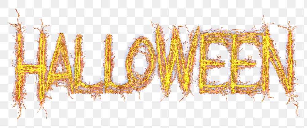 PNG Background halloween text illustration.