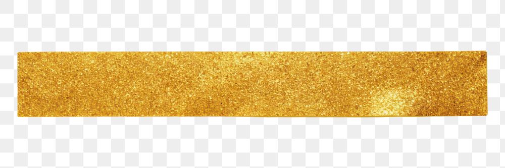 PNG Glitter gold adhesive strip white background rectangle textured.