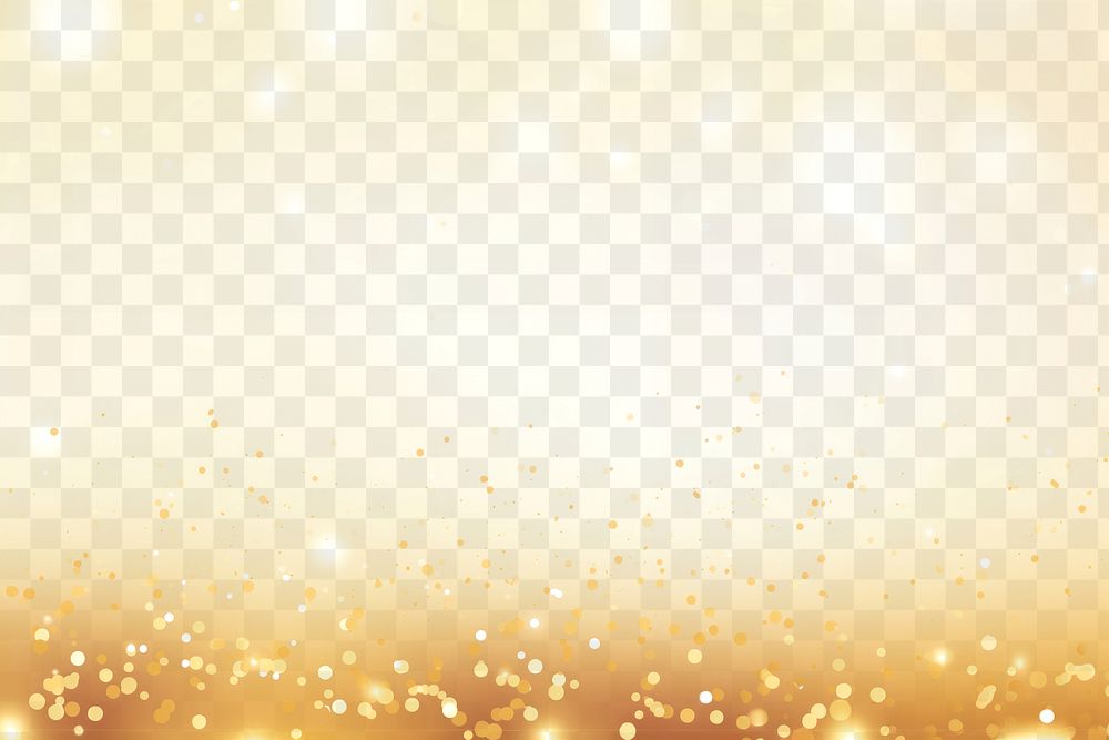 PNG Golden confetti background illustration celebration light.