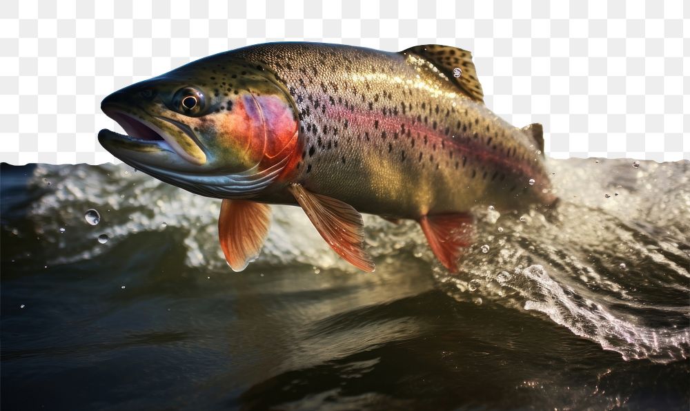 PNG Trout fish outdoors animal. 